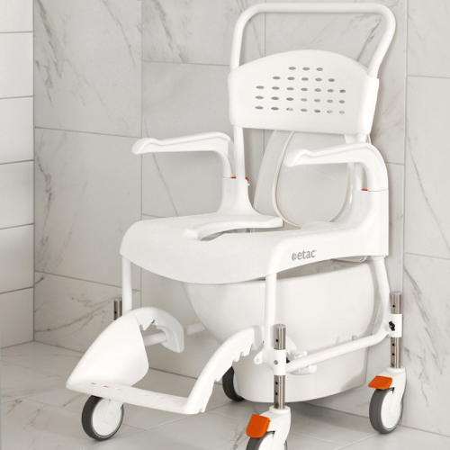Etac Clean Yükseklik Ayarlı Banyo Tuvalet Sandalyesi Metin İçi
